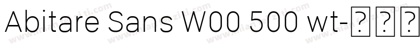 Abitare Sans W00 500 wt字体转换
